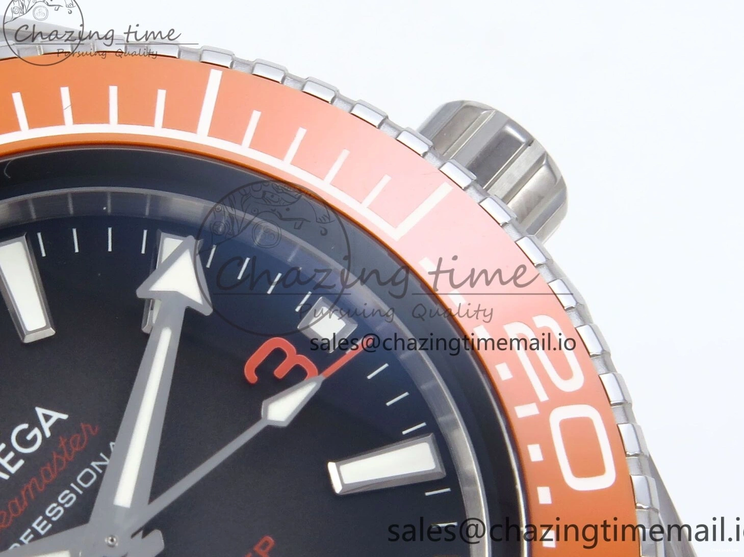 0408 Seamaster 6000M Ultra Deep SS VRF 1:1 Best Edition Gray Dial Orange Bezel on SS Bracelet A8912 Super Clone NewStyle 7687